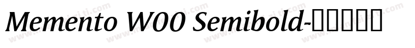 Memento W00 Semibold字体转换
